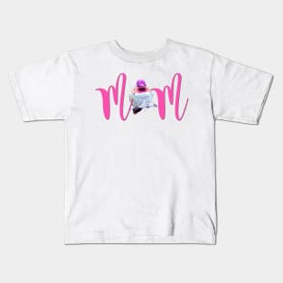 MOM - Pink Hummingbird Photo Kids T-Shirt